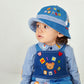 Classic MIKI HOUSE Bear Gingham Patchwork Hat (UV Protection)