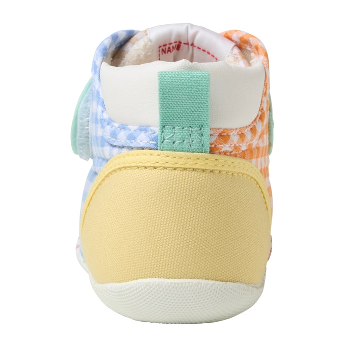 Pastel Gingham First Walker Shoes