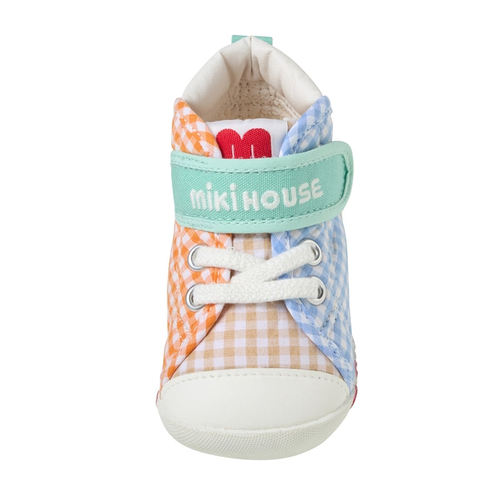 Pastel Gingham First Walker Shoes