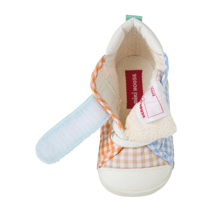 Pastel Gingham First Walker Shoes