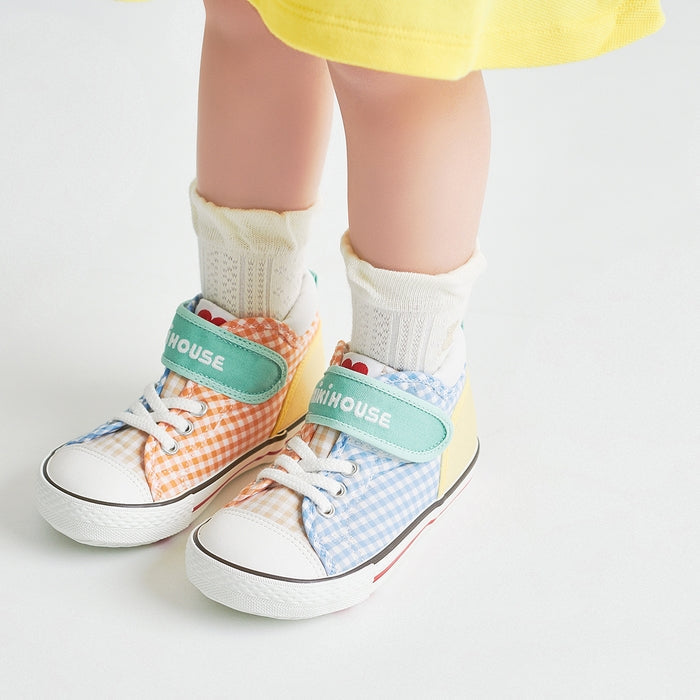 Pastel Gingham Sneakers for Kids