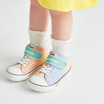 Pastel Gingham Sneakers for Kids