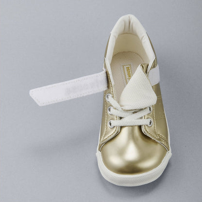 Metallic Gold Sneakers for Kids