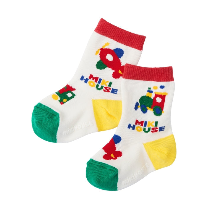 Classic MIKI HOUSE Bear Vehicle Socks