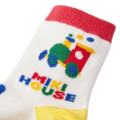 Classic MIKI HOUSE Bear Vehicle Socks