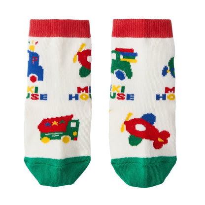 Classic MIKI HOUSE Bear Vehicle Socks
