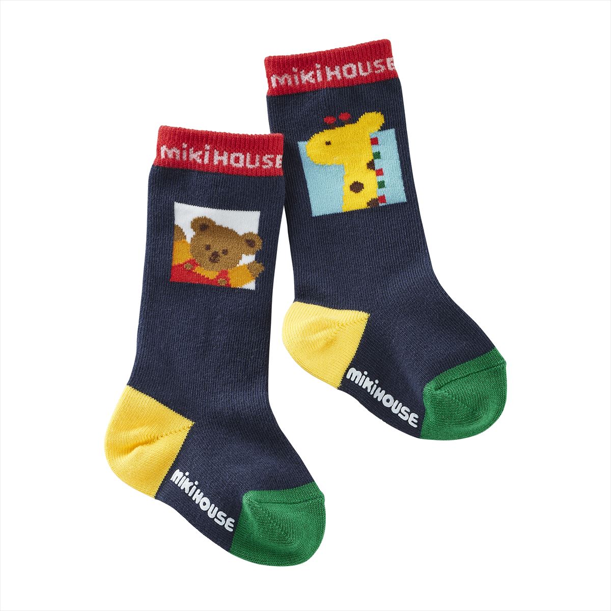 MIKI HOUSE Bear Classic High Socks