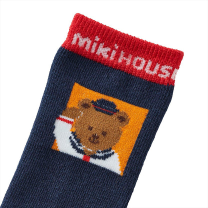 MIKI HOUSE Bear Classic High Socks