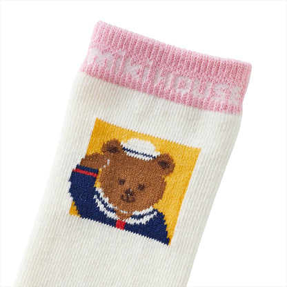 MIKI HOUSE Bear Classic High Socks