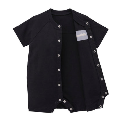 Short Sparkle Back Logo Rompers