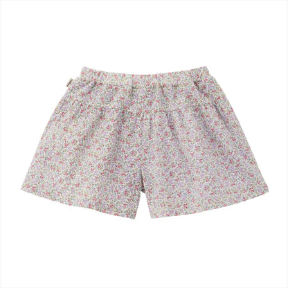 Teddy Bear Emblem Ribbon Culotte Skirt