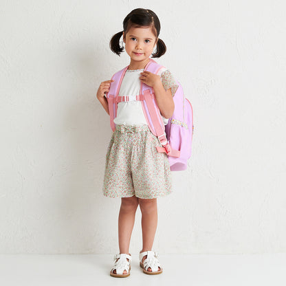 Teddy Bear Emblem Ribbon Culotte Skirt