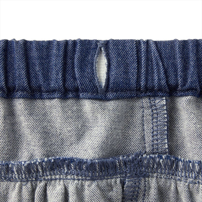 Teddy Bear Emblem Ribbon Culotte Skirt