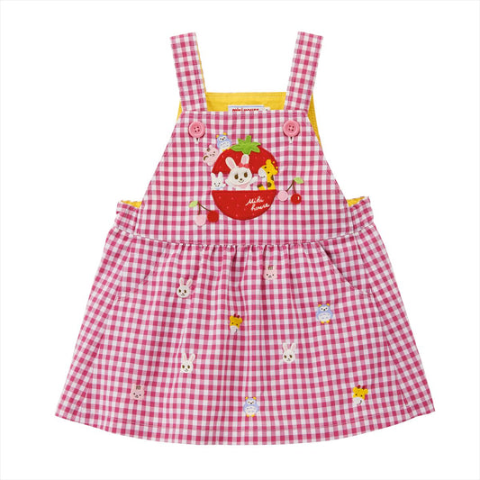 Usako’s Gingham Berry Jumper Skirt