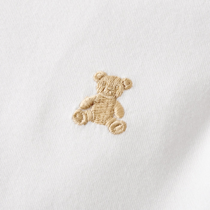 Teddy Bear Emblem Coastal Stripe Dress