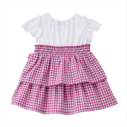 Usako’s Gingham Tiered Dress