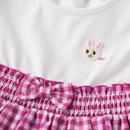 Usako’s Gingham Tiered Dress