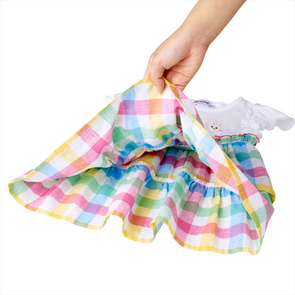 Usako’s Gingham Tiered Dress