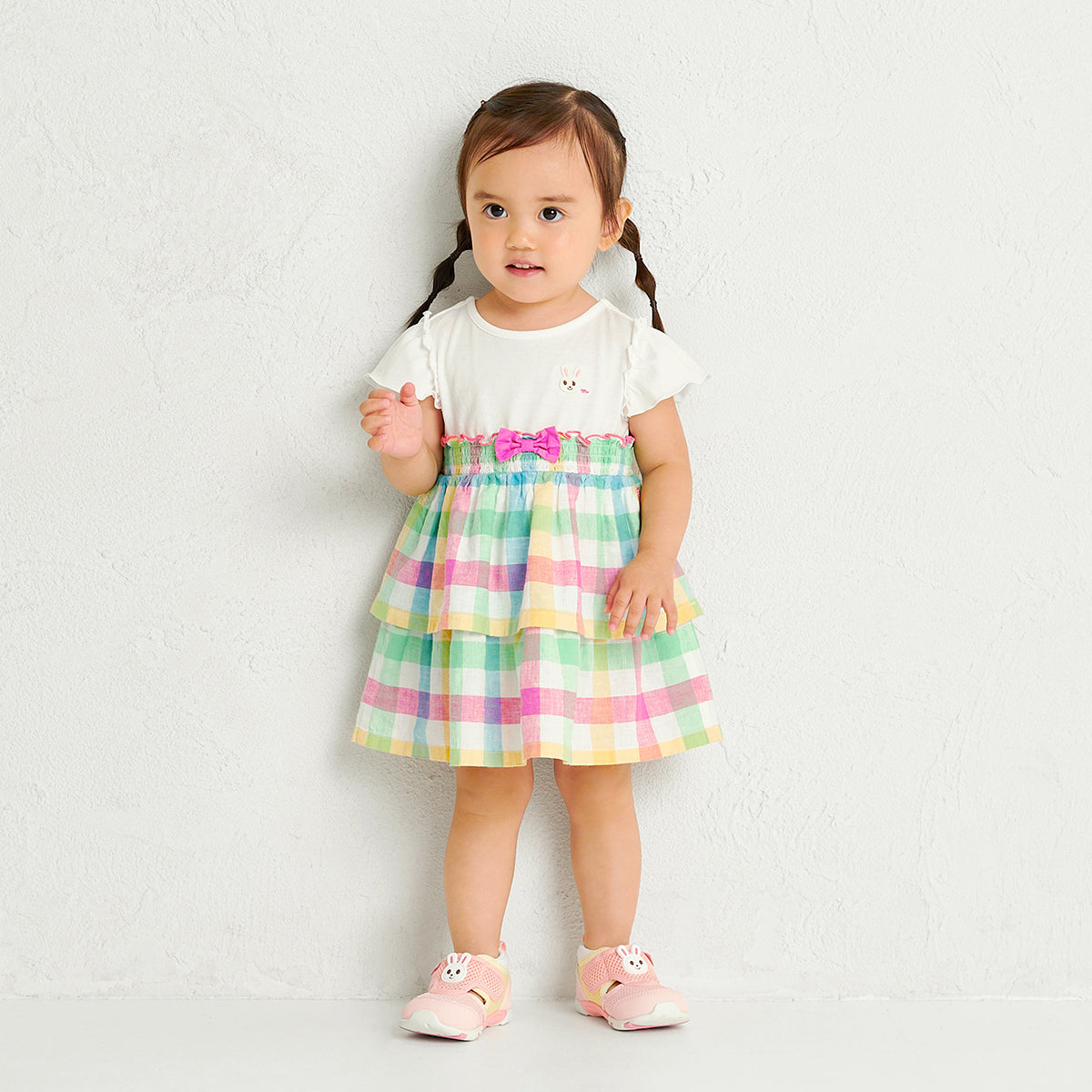 Usako’s Gingham Tiered Dress