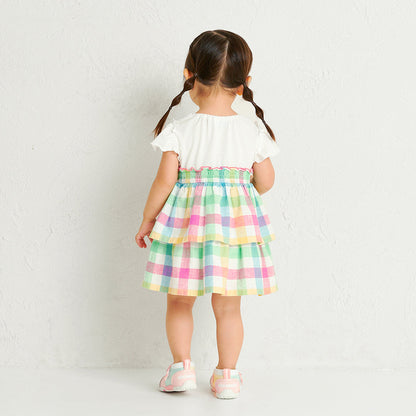 Usako’s Gingham Tiered Dress