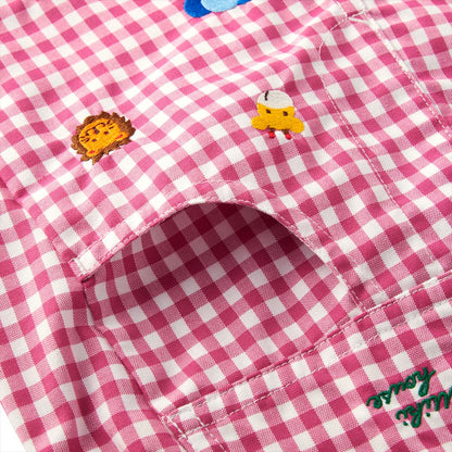 Pucchi’s Gingham Bus Overalls
