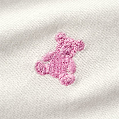 Teddy Bear Emblem Floral Tunic Tee