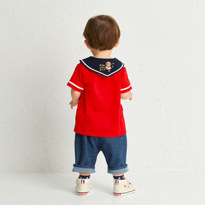Pucchi’s Sailor Collar Polo Shirt