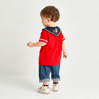Pucchi’s Sailor Collar Polo Shirt