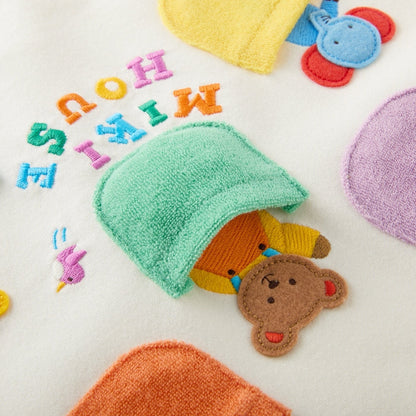 Classic MIKI HOUSE Bear Peekaboo Pocket Tee