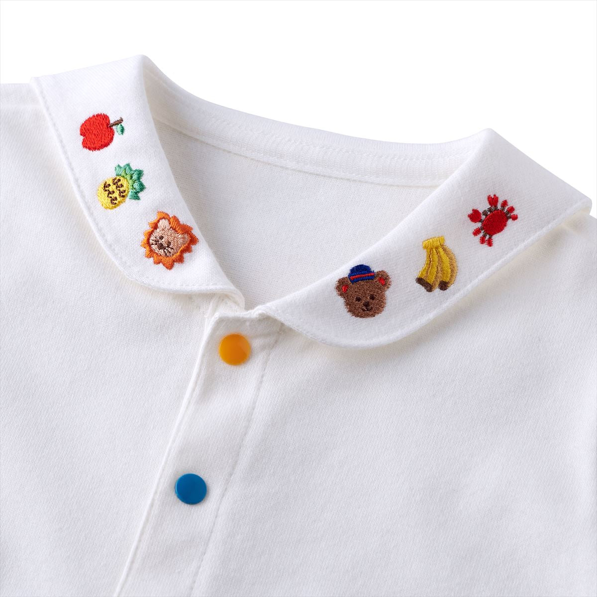 Classic MIKI HOUSE Bear Logo Sailor Collar Blouse