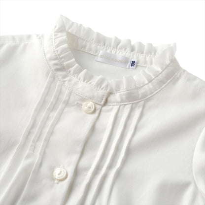 Pintuck Short-Sleeve Blouse