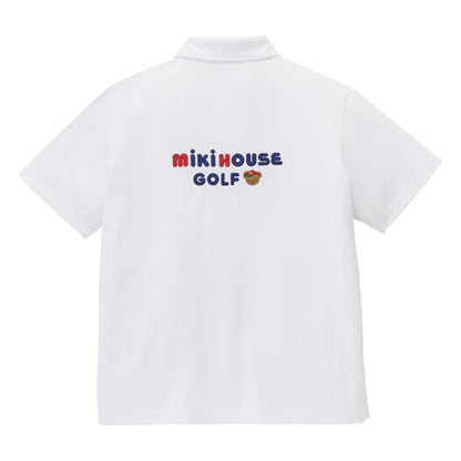 MIKI HOUSE Golf Bear Polo Shirt for Adults