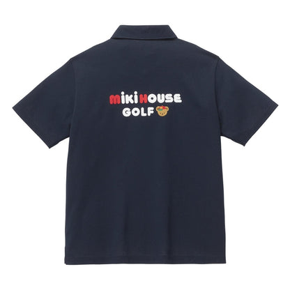 MIKI HOUSE Golf Bear Polo Shirt for Adults