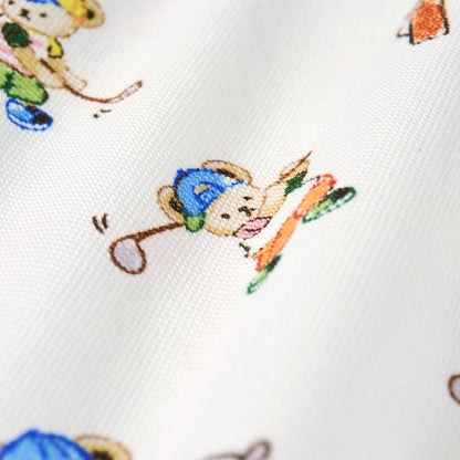 MIKI HOUSE Golf Bear All-Over Polo Shirt for Adults