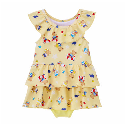 MIKI HOUSE Seaside Bear One-Piece (UV Protection)
