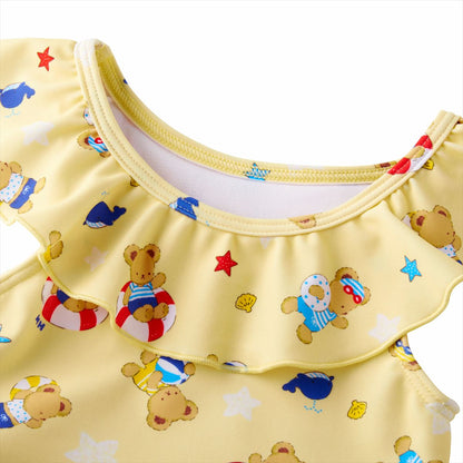 MIKI HOUSE Seaside Bear One-Piece (UV Protection)