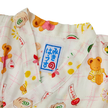 MIKI HOUSE Bear One-Piece Kimono Jinbei