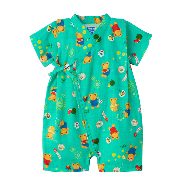 MIKI HOUSE Bear One-Piece Kimono Jinbei