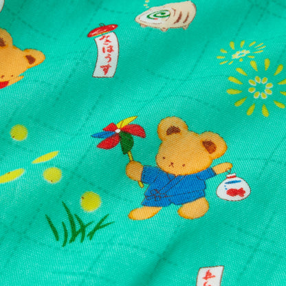 MIKI HOUSE Bear One-Piece Kimono Jinbei