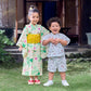 Two-piece Kimono Jinbei - Playing at the Waterside