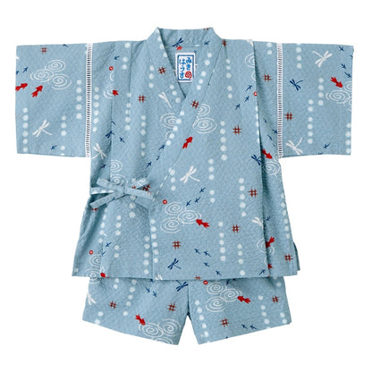 Two-piece Kimono Jinbei - Playing at the Waterside