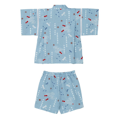 Two-piece Kimono Jinbei - Playing at the Waterside