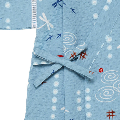 Two-piece Kimono Jinbei - Playing at the Waterside