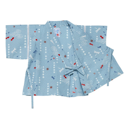Two-piece Kimono Jinbei - Playing at the Waterside