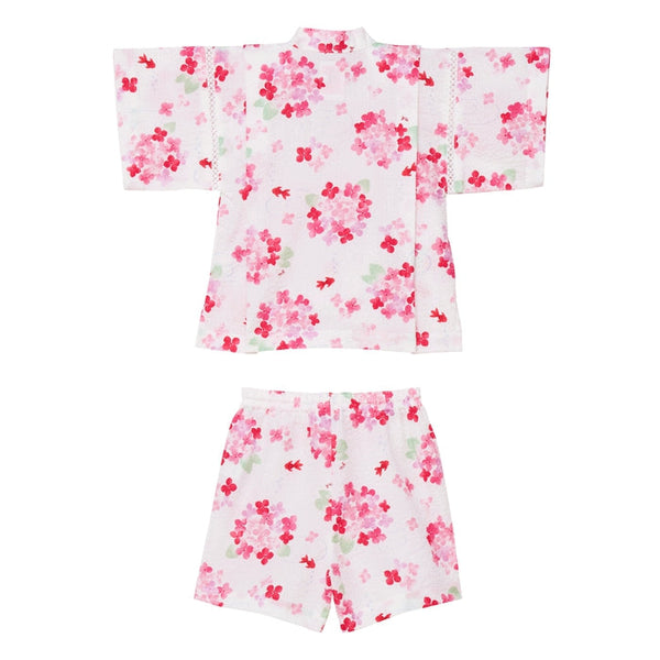 Two-Piece Floral Ripple Kimono Jinbei