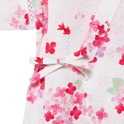 Two-Piece Floral Ripple Kimono Jinbei