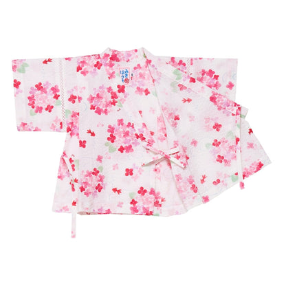 Two-Piece Floral Ripple Kimono Jinbei