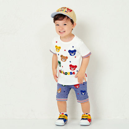 Candy Striped Faux Straw Cap (UV Protection)