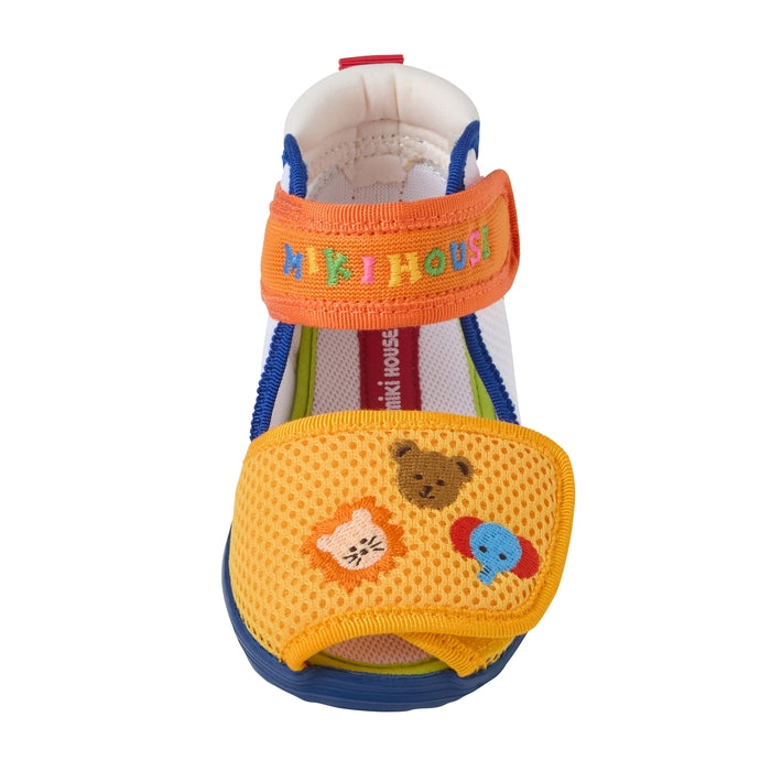 Classic MIKI HOUSE Bear Double Raschel Baby Sandals