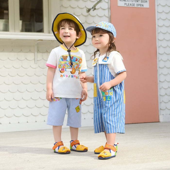 Classic MIKI HOUSE Bear Double Raschel Baby Sandals